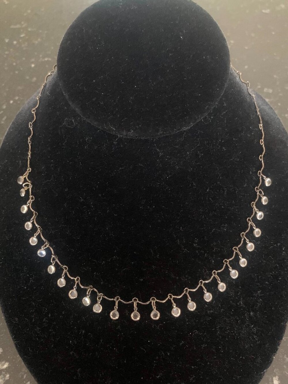 Vintage Austrian Crystal U.S.A. Dangle Necklace